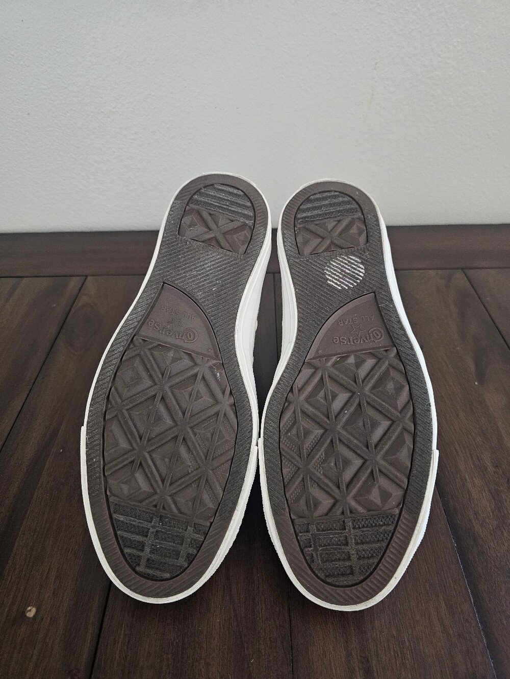 Cream Converse All Star Chuck Taylor High Tops 8.5 - Picture 6 of 16